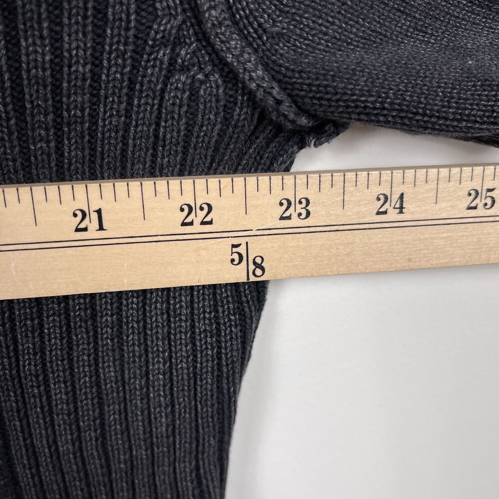 BKE 1/4 Zip Sweater Mens XL Athletic Fit Black 100% Cotton Winter - Picture 6 of 7